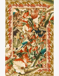 Maryan Mehlhorn Hypnotic Silk Pareo - Sepia Leaves Outlet