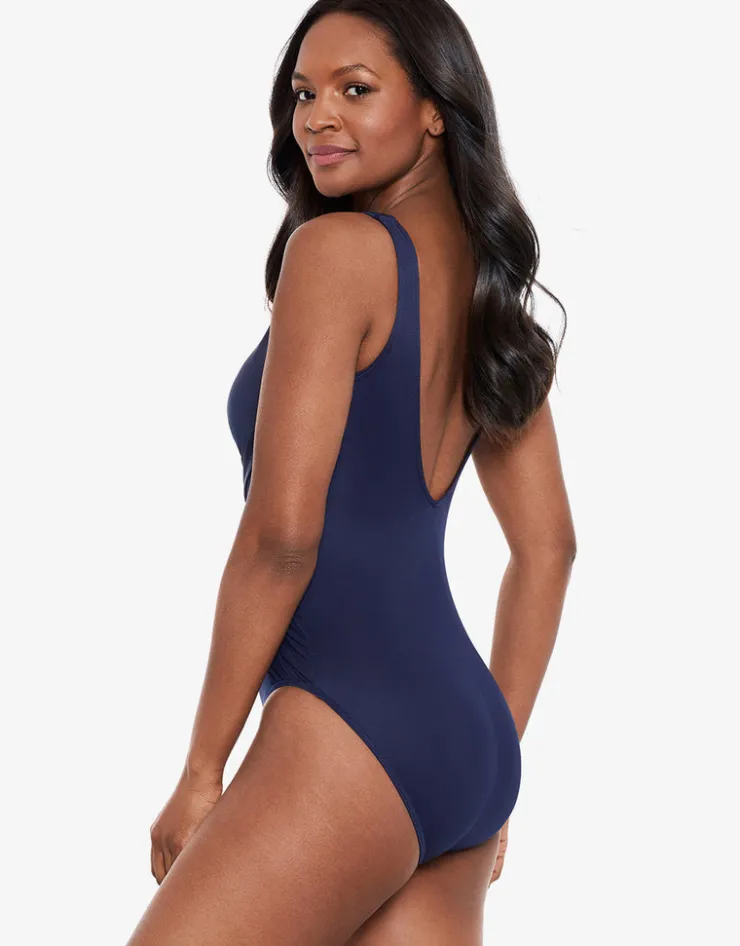 Miraclesuit Illusionist Crossover Swimsuit - Midnight Outlet