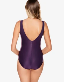 Miraclesuit Illusionist Crossover Swimsuit - Sangria Outlet