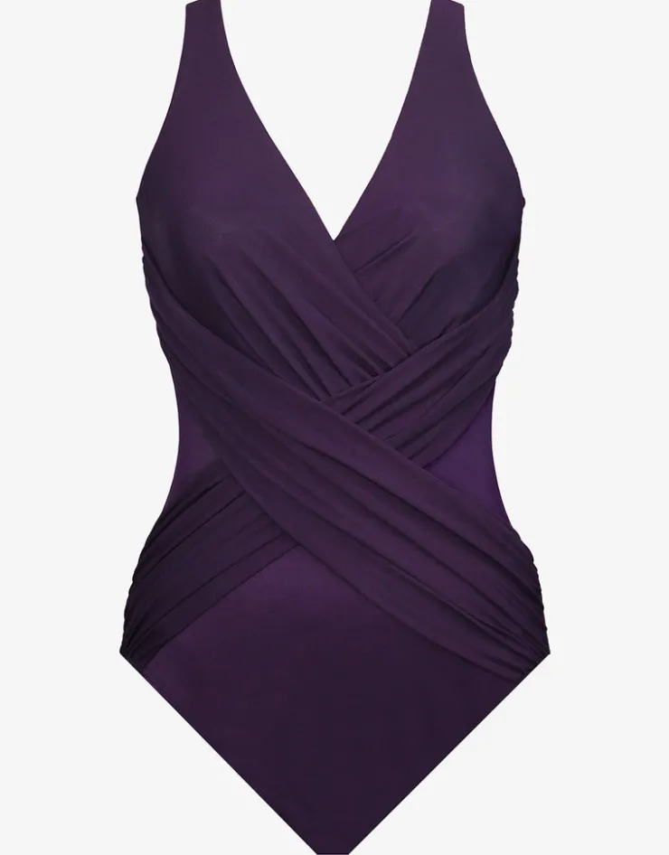 Miraclesuit Illusionist Crossover Swimsuit - Sangria Outlet