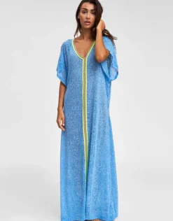 Pitusa Inca Abaya Dress - Blue New