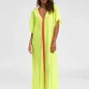 Pitusa Inca Abaya Dress - Lemon Best