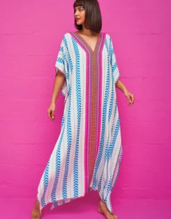 Pitusa Indian Thobe Kaftan - Blue Fashion