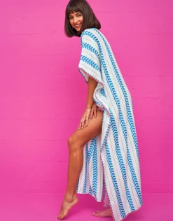 Pitusa Indian Thobe Kaftan - Blue Fashion