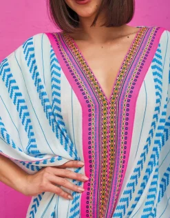 Pitusa Indian Thobe Kaftan - Blue Fashion