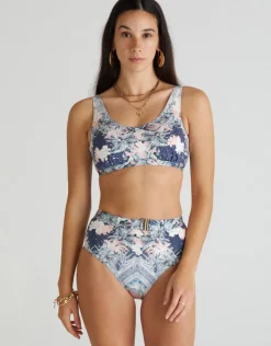 Aqua Blu Indianic Ashley D/DD Cup Bikini Top - Floral Outlet