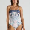 Aqua Blu Indianic Eden One Piece Swimsuit - Floral Discount