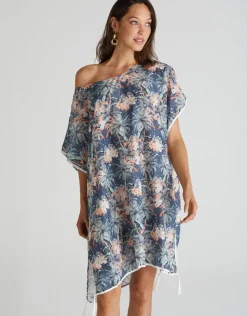 Aqua Blu Indianic Kaftan - Floral Best