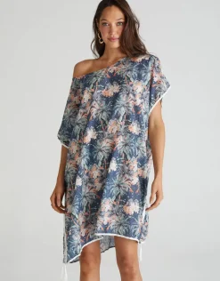 Aqua Blu Indianic Kaftan - Floral Best