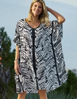 Charmline Ink Art Kaftan - Black and White Sale