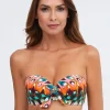 Nuria Ferrer Ipanema Bandeau Bikini Top - Pink Multi Sale