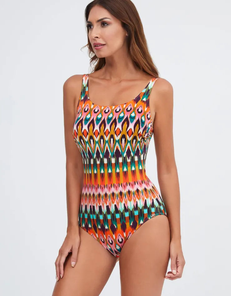 Nuria Ferrer Ipanema High Front Swimsuit - Pink Multi Online