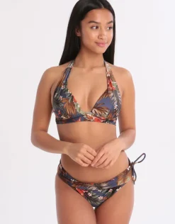 Banana Moon Iquitos Maho Halter Bikini Top - Blue New