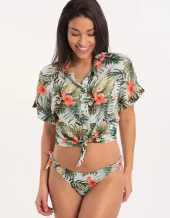 Banana Moon Iquitosvoil Kaimi Cropped Shirt - Sky Best