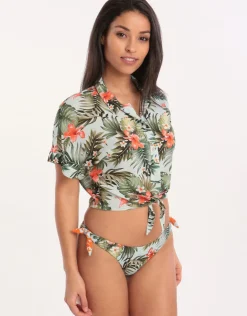 Banana Moon Iquitosvoil Kaimi Cropped Shirt - Sky Best