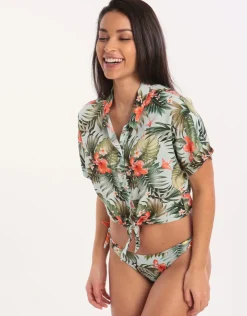 Banana Moon Iquitosvoil Kaimi Cropped Shirt - Sky Best