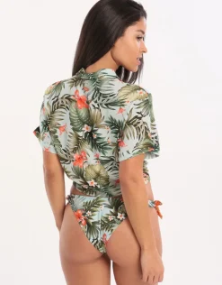 Banana Moon Iquitosvoil Kaimi Cropped Shirt - Sky Best