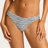 Seafolly Isla Palm Reversible Hipster Bikini Pant - White New