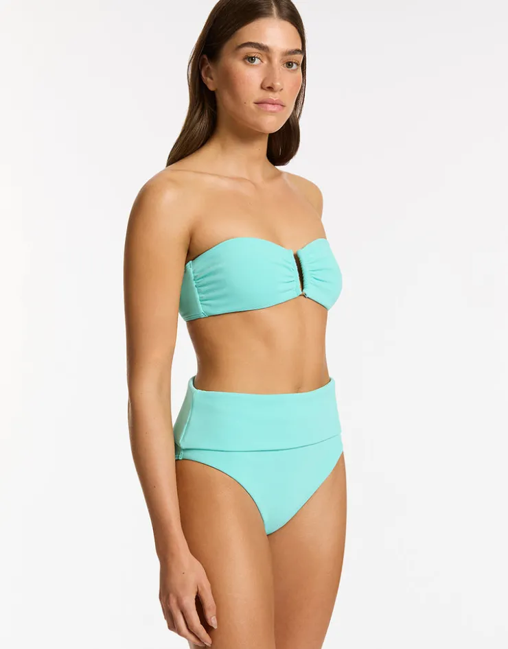 Jets Isla Rib Fold Down Bikini Pant - Dolce Clearance