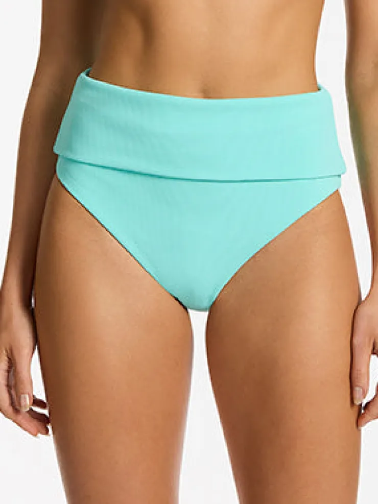 Jets Isla Rib Fold Down Bikini Pant - Dolce Clearance