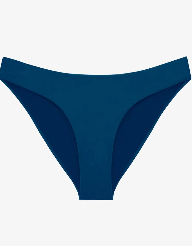 PQ Swim Island Blue Basic Ruched Full Bikini Pant - Blue Best