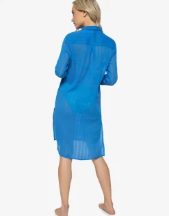 PQ Swim Island Blue Shea Beach Shirt - Blue Outlet