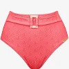 Watercult Island Nostalgia Belted High Waist Bikini Pant - Ocean Coral Discount