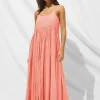 Watercult Island Nostalgia Maxi Dress - Ocean Coral Best