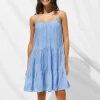 Watercult Island Nostalgia Mini Dress - Cornflower Best