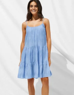 Watercult Island Nostalgia Mini Dress - Cornflower Best