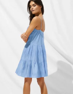 Watercult Island Nostalgia Mini Dress - Cornflower Best