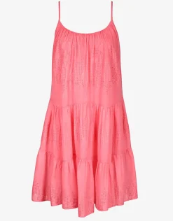 Watercult Island Nostalgia Mini Dress - Ocean Coral Hot