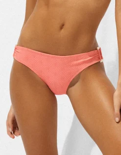 Watercult Island Nostalgia Ring Side Hipster Bikini Pant - Ocean Coral Best