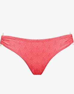 Watercult Island Nostalgia Ring Side Hipster Bikini Pant - Ocean Coral Best