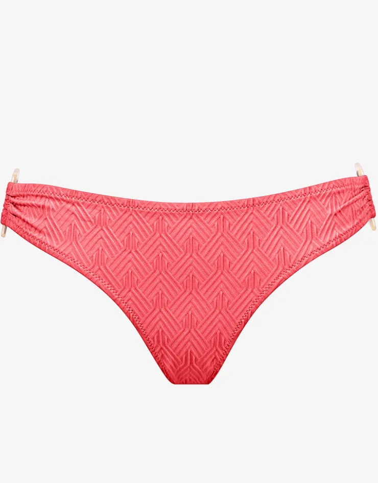 Watercult Island Nostalgia Ring Side Hipster Bikini Pant - Ocean Coral Best