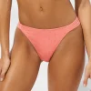 Watercult Island Nostalgia Tab Side Bikini Pant - Ocean Coral Hot
