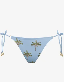 Watercult Island Souvenir Tie Side Bikini Pant - Sky Clearance
