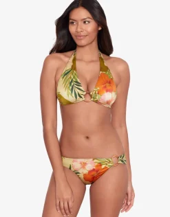 Lauren Ralph Lauren Island Tropical Rattan Ring Halter Bikini Top - Print Sale