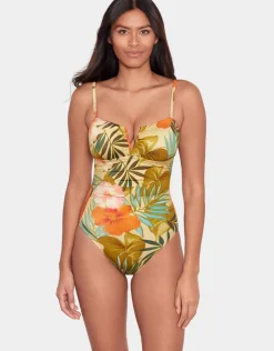Lauren Ralph Lauren Island Tropical V Wire Swimsuit - Print Online