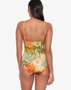 Lauren Ralph Lauren Island Tropical V Wire Swimsuit - Print Online