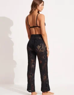 Seafolly Islands Beach Pant - Black Hot