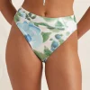 Peony Isles Mid High Cut Bikini Pant - Watercolour New