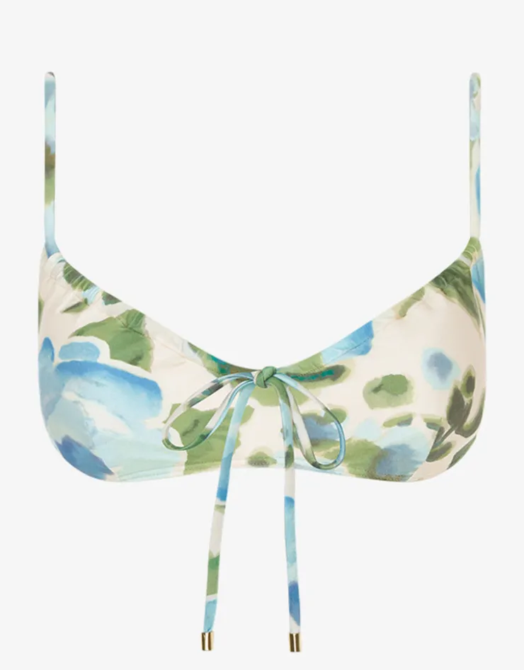 Peony Isles Solstice Crop Bikini Top - Watercolour Sale