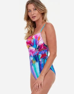 Gottex Italian Summer Round Neck Swimsuit - Multi Sale