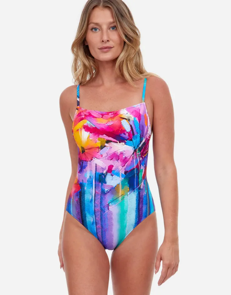 Gottex Italian Summer Round Neck Swimsuit - Multi Sale