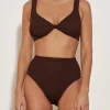 Hunza G Jamie Bikini Set - Metallic Chocolate New