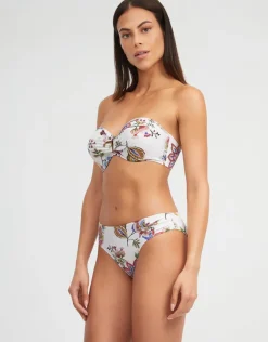 Nuria Ferrer Jasmine Bandeau Bikini Top - White Floral Online