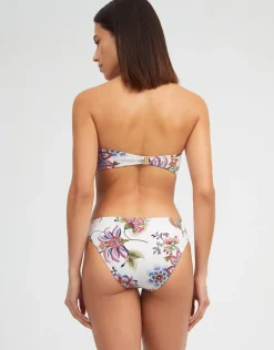 Nuria Ferrer Jasmine Bandeau Bikini Top - White Floral Online
