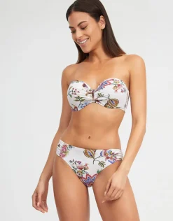Nuria Ferrer Jasmine Bikini Pant - White Floral Fashion