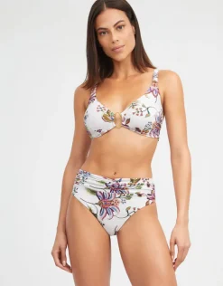 Nuria Ferrer Jasmine Underwired Bikini Top - White Floral Best